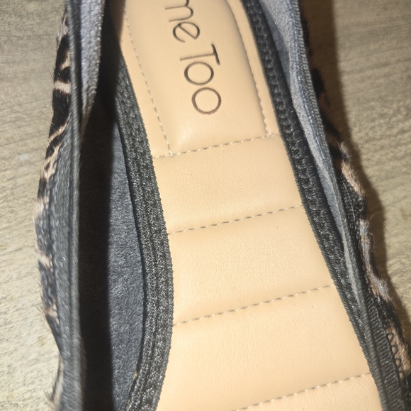 Me Too Arianna Ballet Flat Animal Print Calf Hair Leather Size 8.5 - Picture 3 of 6